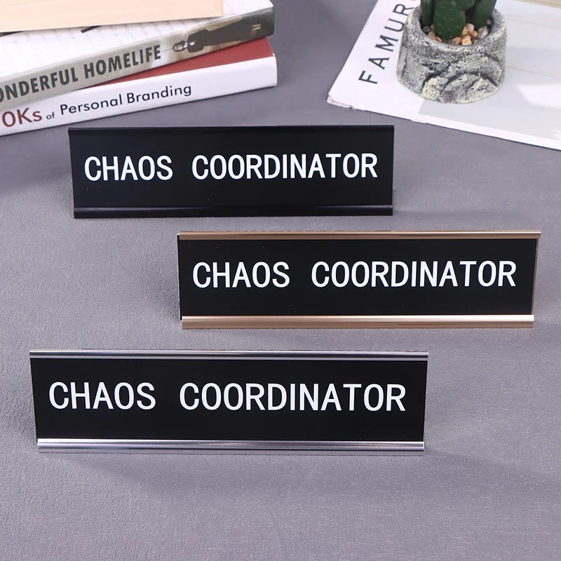 Woodworking Names - Cartão de posição caos coordenador decoração