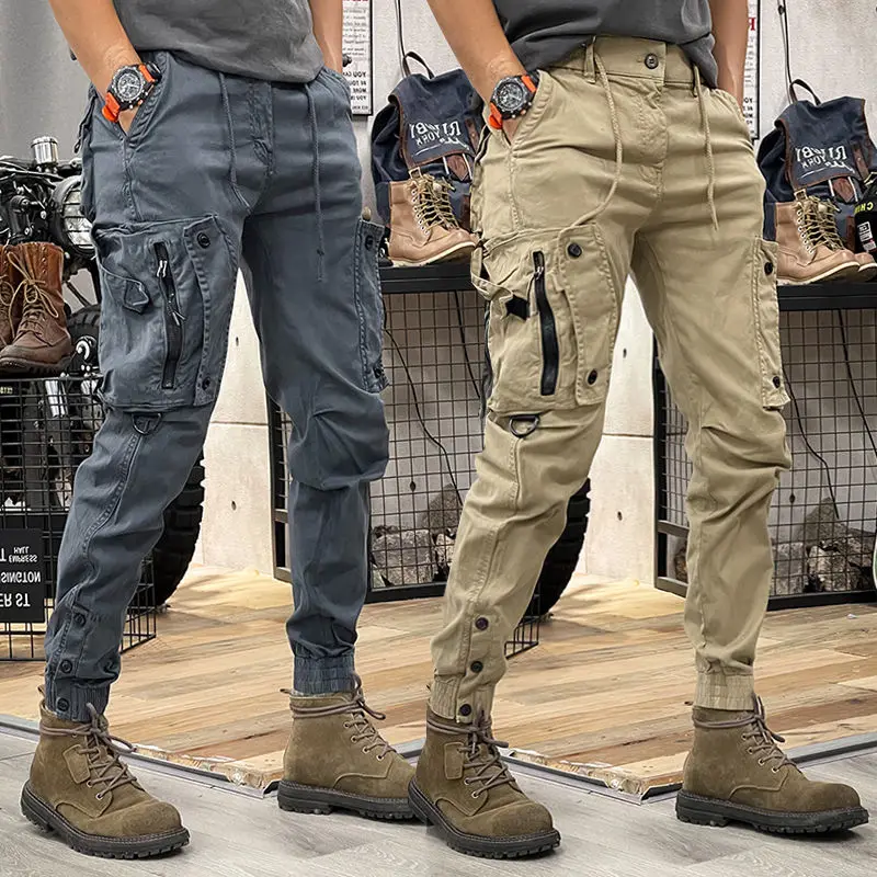Calça casual masculina de algo - Woodworking Brand avaliação e preço