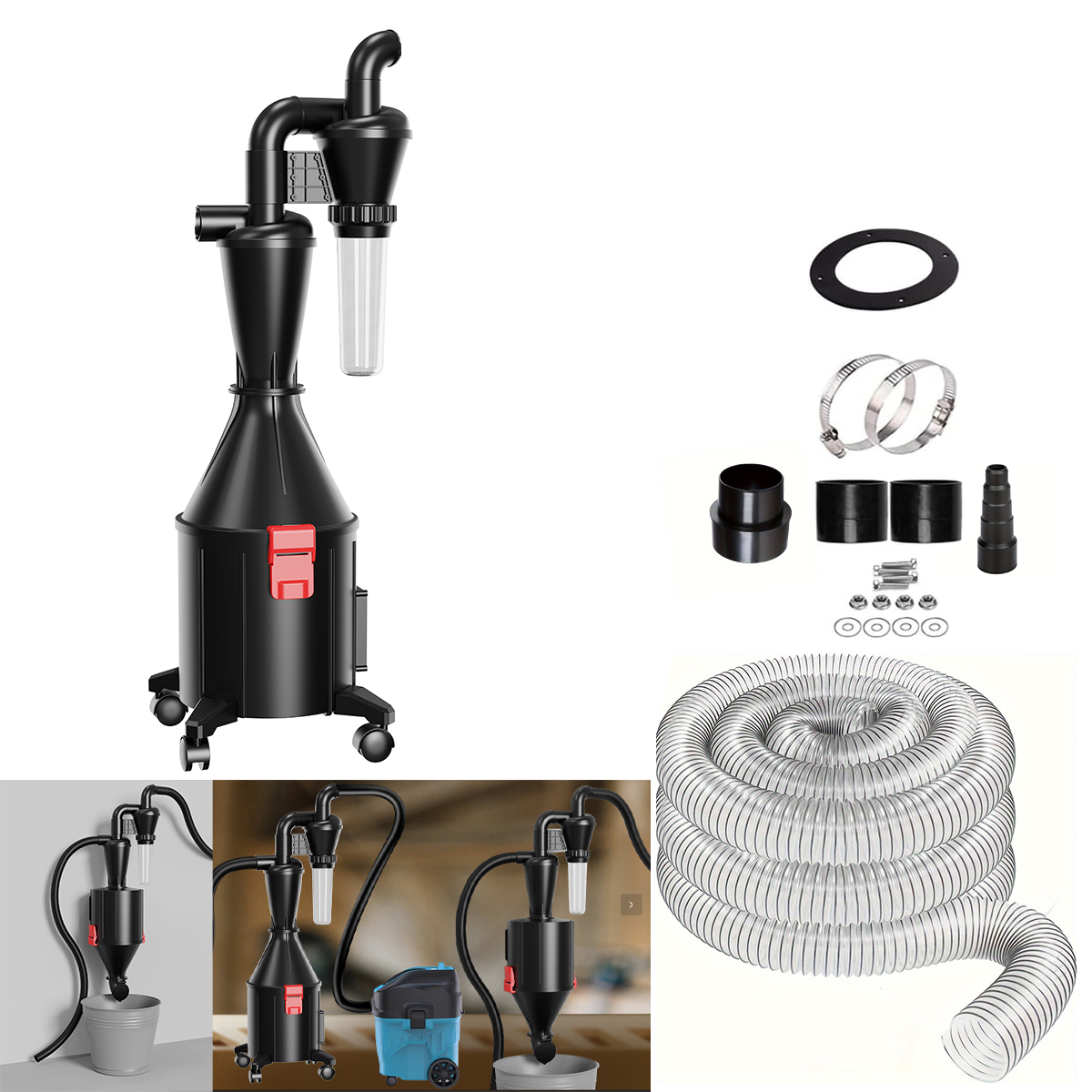 Separação ciclone aspirador de - Woodworking Vacuum Press avaliação e preço