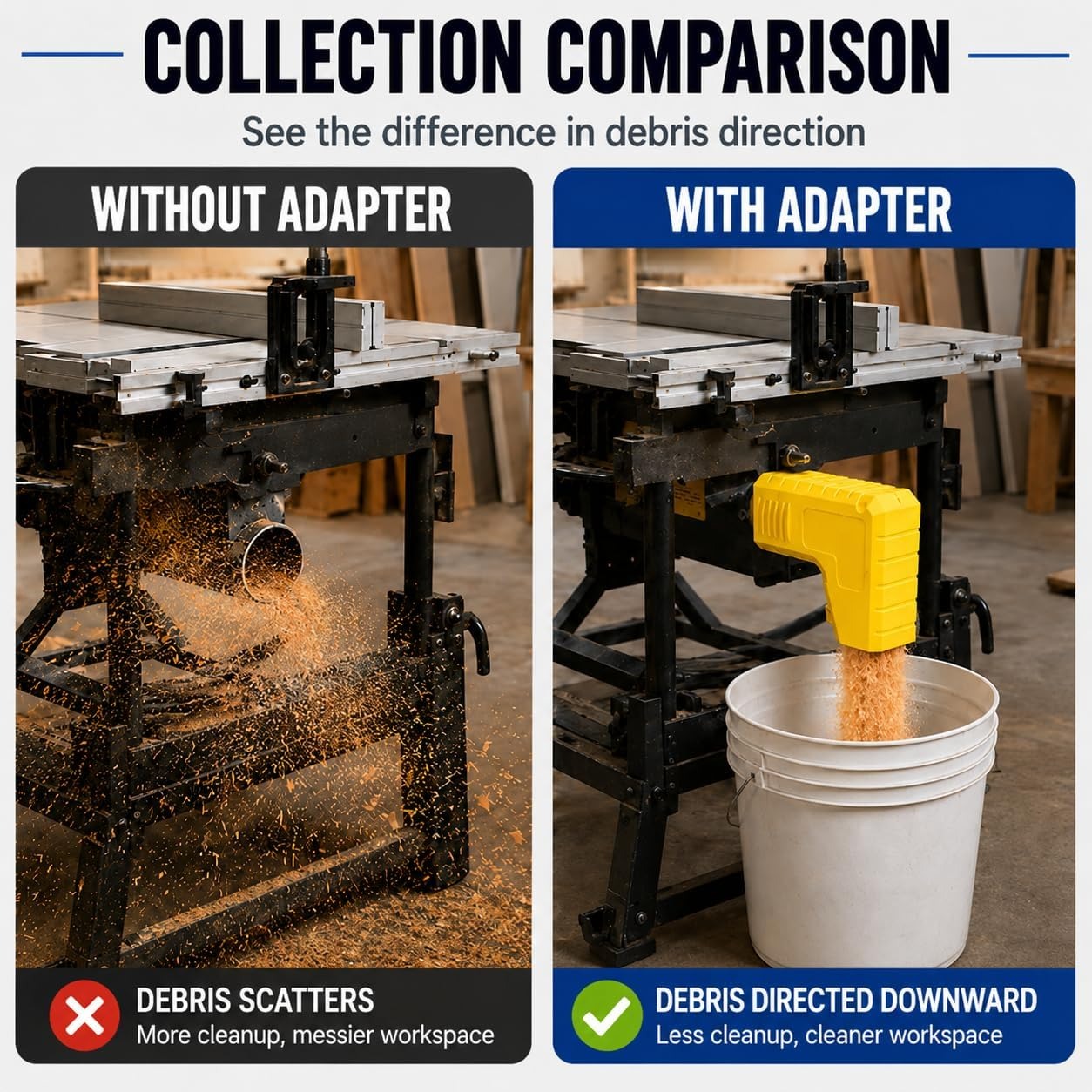 Adaptador Coletor de Serragem  - Woodworking Dust Collection avaliação e preço