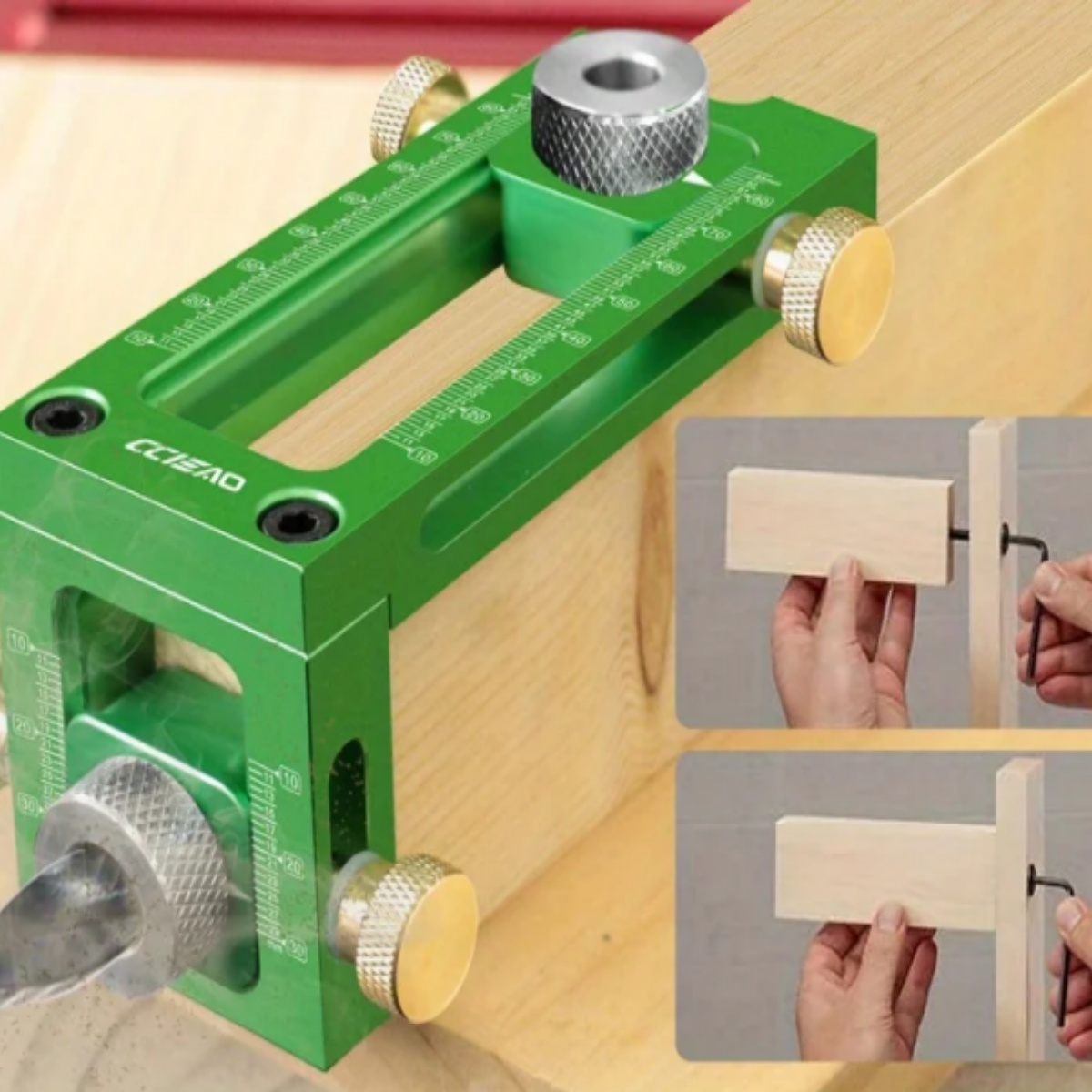Gabarito de parafuso 2 em 1, l - Woodworking Drill Bits avaliação e preço